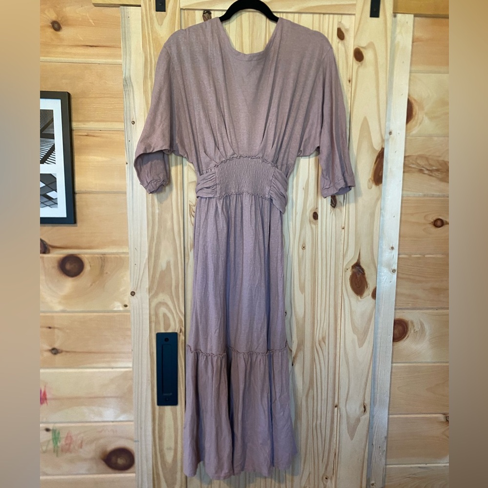 Free People Dusty Purple Long Sleeve Dress